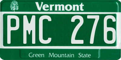 VT license plate PMC276