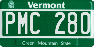 VT license plate PMC280