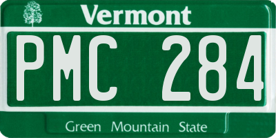 VT license plate PMC284