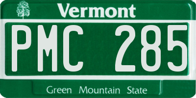 VT license plate PMC285