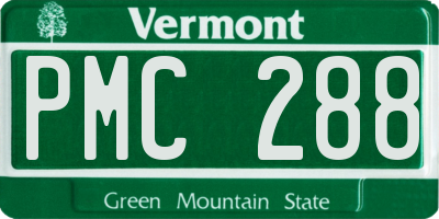 VT license plate PMC288