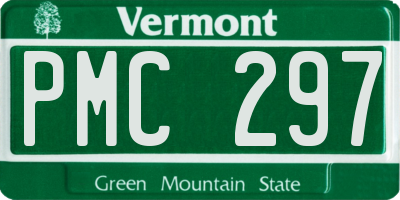 VT license plate PMC297