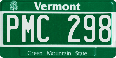 VT license plate PMC298