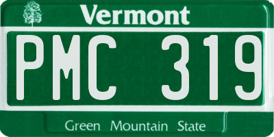VT license plate PMC319