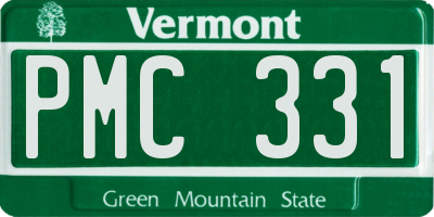 VT license plate PMC331