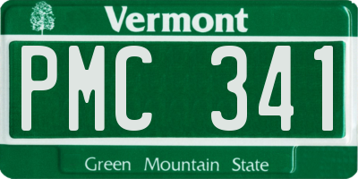 VT license plate PMC341