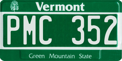 VT license plate PMC352