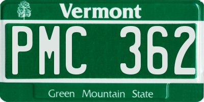 VT license plate PMC362