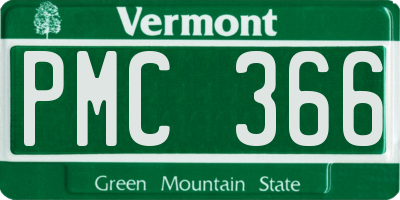 VT license plate PMC366