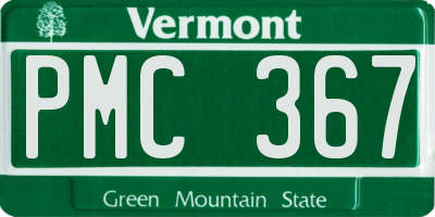 VT license plate PMC367