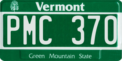 VT license plate PMC370