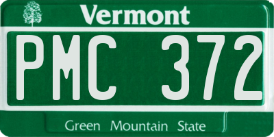 VT license plate PMC372