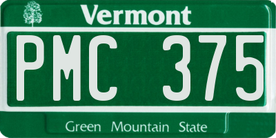 VT license plate PMC375