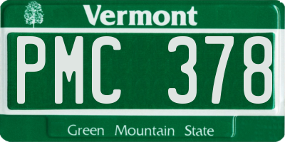 VT license plate PMC378