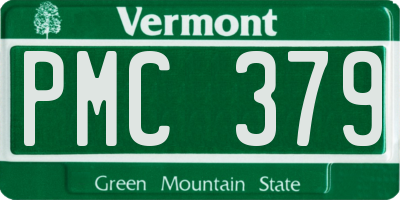 VT license plate PMC379