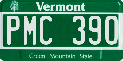 VT license plate PMC390