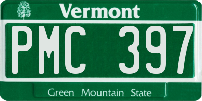 VT license plate PMC397