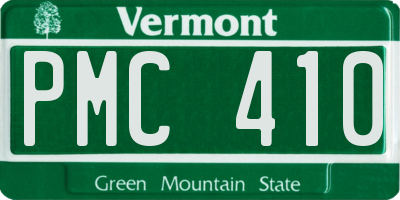 VT license plate PMC410