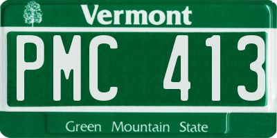 VT license plate PMC413
