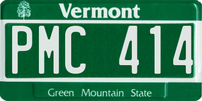 VT license plate PMC414