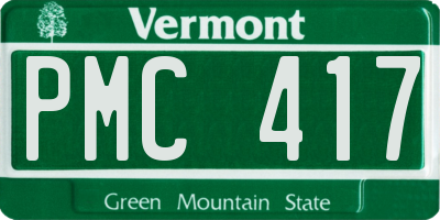 VT license plate PMC417