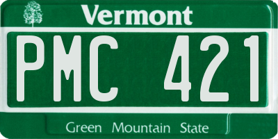 VT license plate PMC421