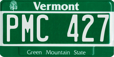 VT license plate PMC427