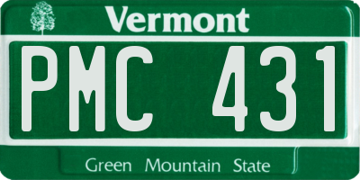 VT license plate PMC431