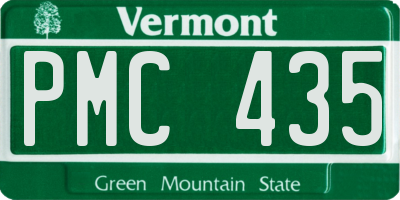 VT license plate PMC435