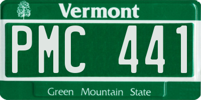 VT license plate PMC441