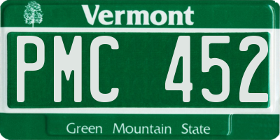 VT license plate PMC452