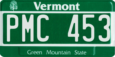 VT license plate PMC453