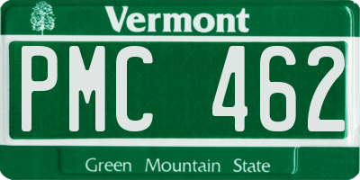 VT license plate PMC462