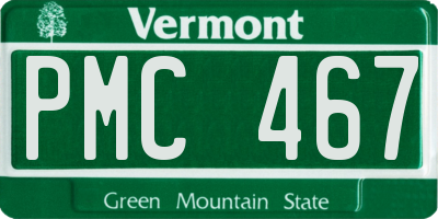 VT license plate PMC467