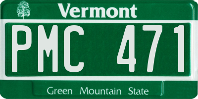 VT license plate PMC471