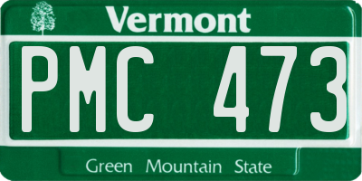 VT license plate PMC473