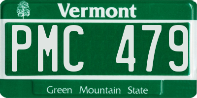 VT license plate PMC479