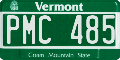 VT license plate PMC485