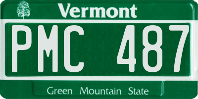 VT license plate PMC487