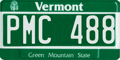 VT license plate PMC488