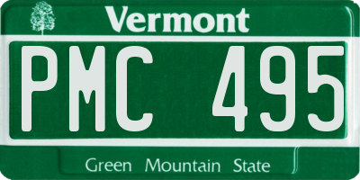 VT license plate PMC495