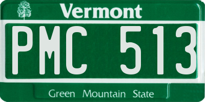 VT license plate PMC513