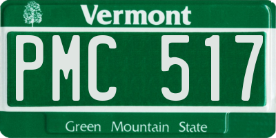 VT license plate PMC517