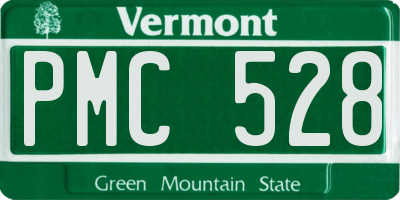 VT license plate PMC528