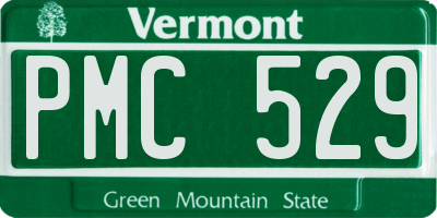 VT license plate PMC529