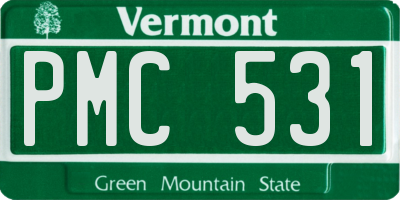 VT license plate PMC531