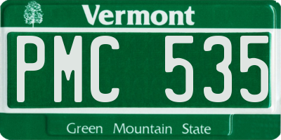 VT license plate PMC535