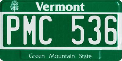 VT license plate PMC536