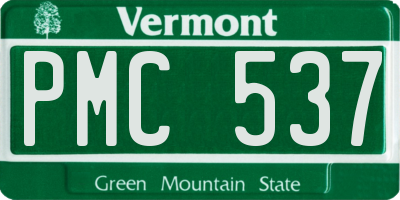 VT license plate PMC537
