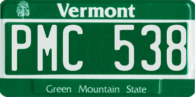 VT license plate PMC538